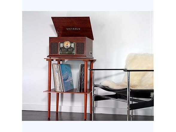 Victrola Victrola Wooden Record Stand – Companion Piece