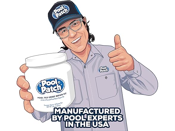 Pool Patch Gray Pool Tile Grout Repair Kit, 10-Pound, Gray