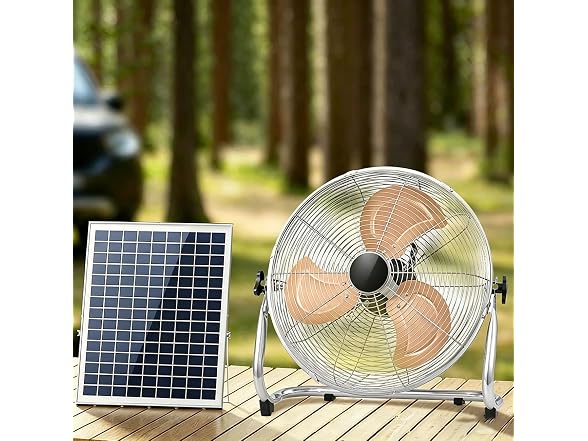 Generic GAR-45 Outdoor Solar Fan 14in, Waterproof