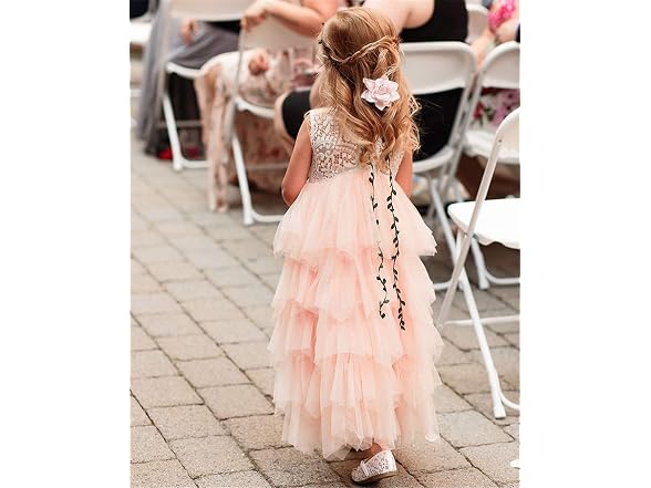 2Bunnies Women (4T) Girl Peony Lace Back Dress