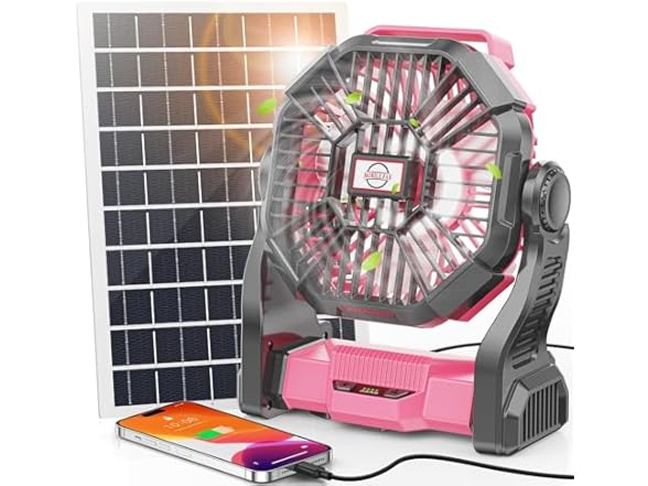 Art In Real 30000mAh Solar Fan