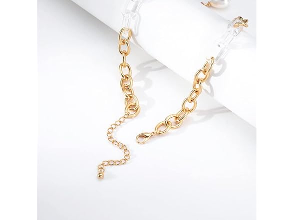 Rumtock Acrylic Link Gold Chunky Chain