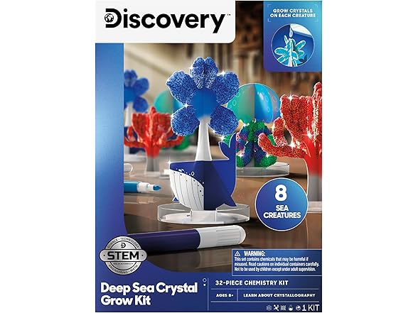 Discovery™ Deep Sea Crystal Grow Kit – 32-Piece
