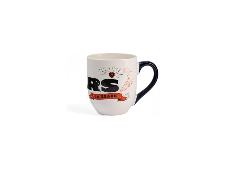 The Memory Company Officially Licensed NFL 18oz Ceramic Cheer Mug, Premium Team Logo Coffee Cup, Perfect Game Day Drinkware