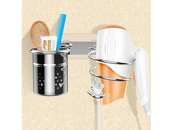 Hair Dryer Holder Wall Mount 2-Pack