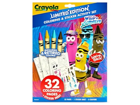 Crayola Retired Colors Coloring & Activity Set