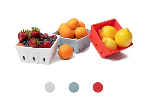 Casa Nico Silicone Berry Bowls- 3pk