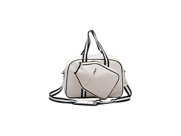 Luxury White Pickleball Tote Bag