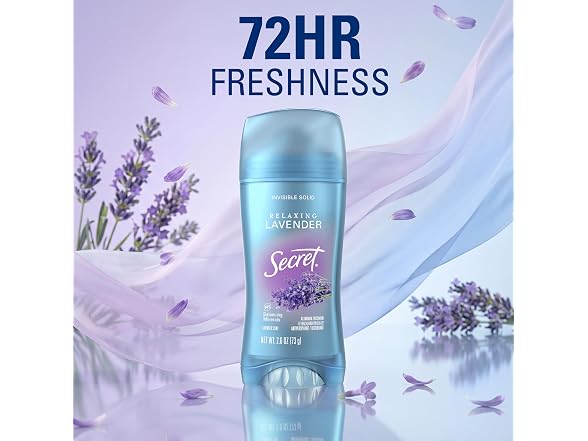 Secret Lavender Deodorant 2.6 oz 3 Pack