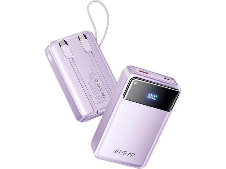 Joyfar Power Bank 65W Purple 2PK