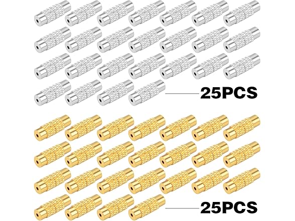 BronaGrand 50pcs Screw Twist Clasps