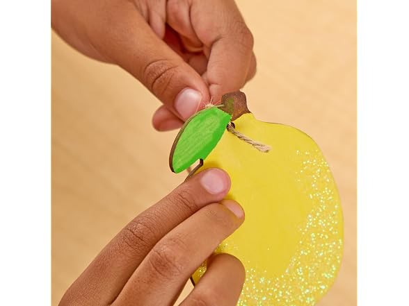 Colorations Decorate Your Own Wooden Fruit Shape Ornaments