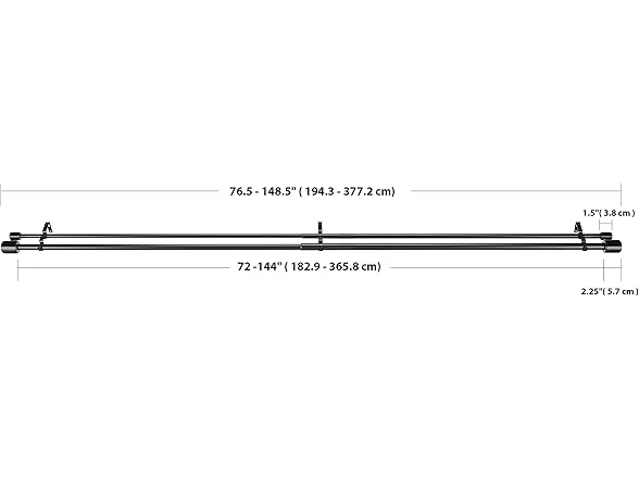 Amazon Basics Adjustable Curtain Rod
