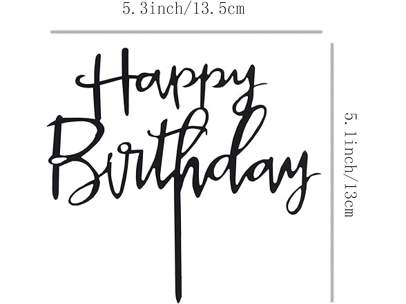 MEETINGU Happy Birthday Cake Topper. Cake Party