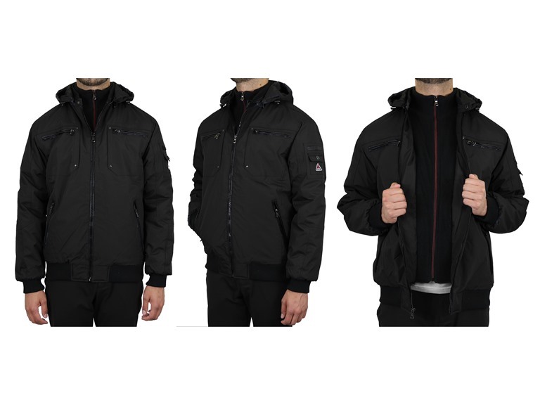 Mens Heavyweight Tech Jacket w/ Hood