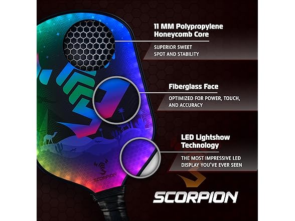 SCORPION Pioneer Pickleball Paddles LED