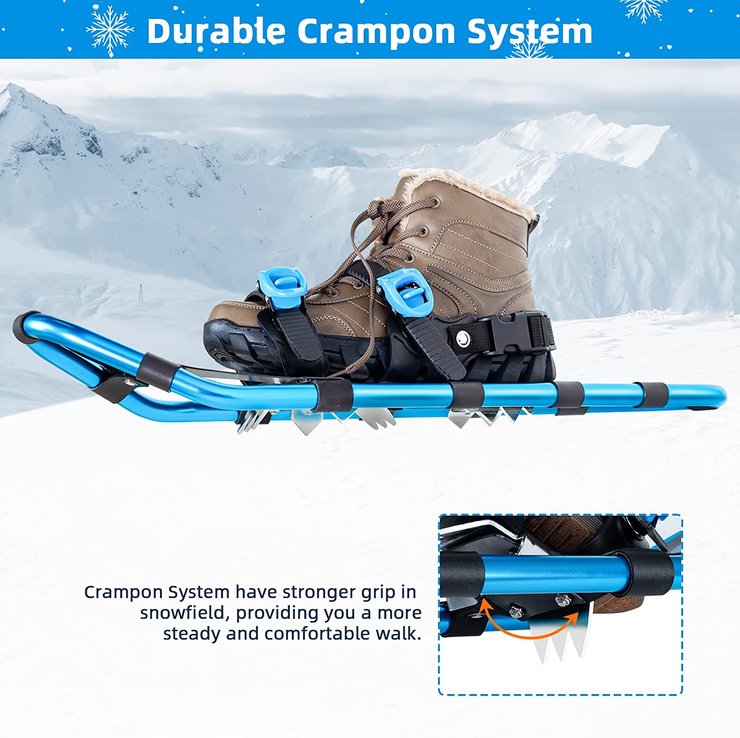 COMMOUDS Lightweight Snow Shoes for Men - Gallery 17