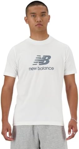 New Balance Men's Sport Essentials Logo T-Shirt, White, X-Small
