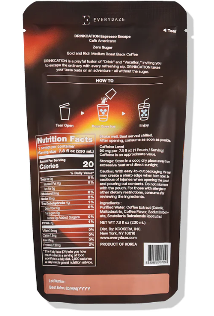 (20ct) EVERYDAZE Drinkcation Zero Sugar Espresso Escape - Gallery 12