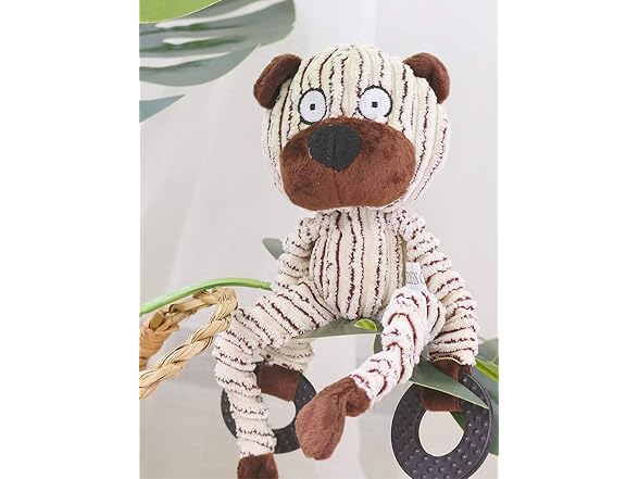 Dog Squeaky Plush Toy Durable Monkey Squeak