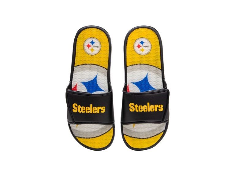 STEELERS Wordmark Gel Slides (S)