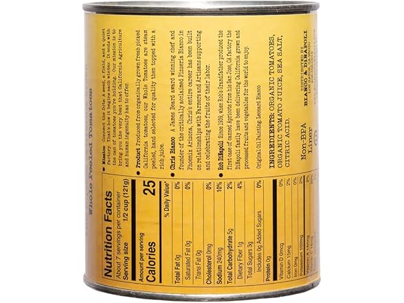 Bianco Dinapoli, Whole Peeled Tomatoes 28 oz
