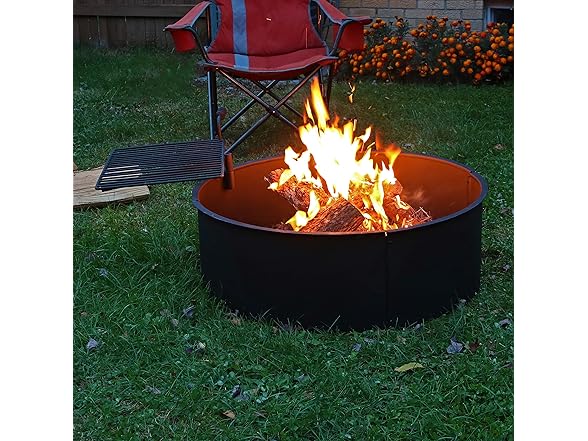 Sunnydaze Metal Fire Pit Ring - 36-Inch