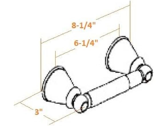 Design House Kassel Toilet Paper Holder, Brushed Nickel