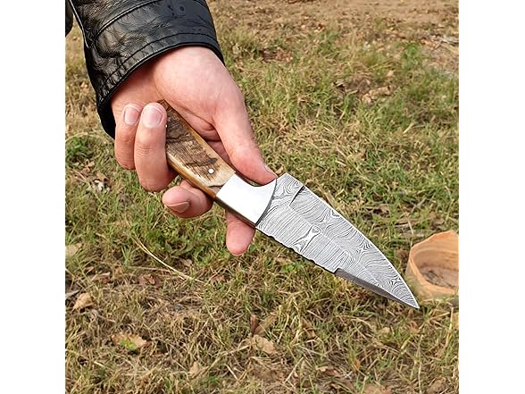 Vetus Damascus Hunting Knife Sheath 8"