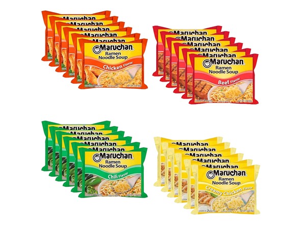 Maruchan Ramen Noodle Soup, Soy Flavor - 12 Pack (3 Oz Each) - Instant Asian Noodles