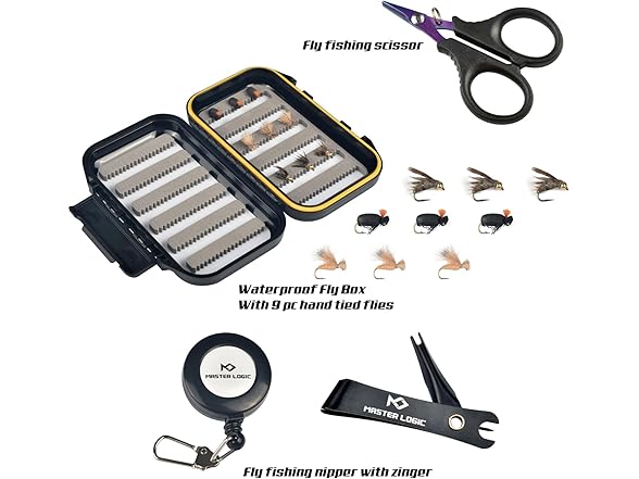 MASTER LOGIC Stealth Fly Fishing Rod Combo