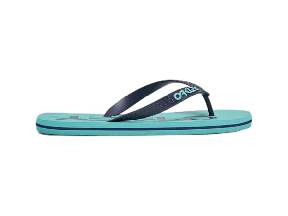 Oakley Men's College Flip Flop, Teal , 8