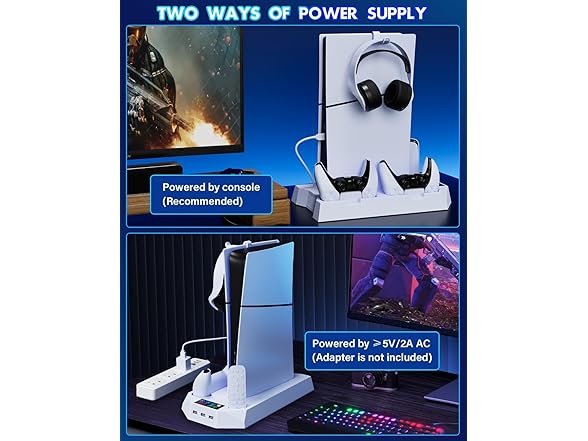 PS5 Slim Stand & Cooling Station