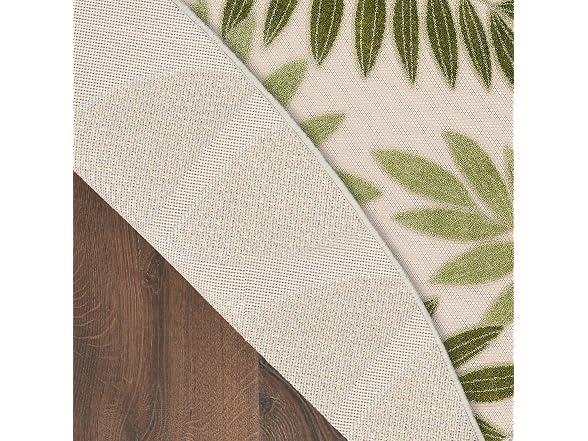 Nourison Home Aloha Ivory Green 8 Round