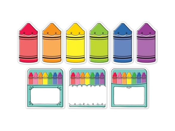 CTP Core Decor Doodle Crayons 6" Designer Cut-Outs