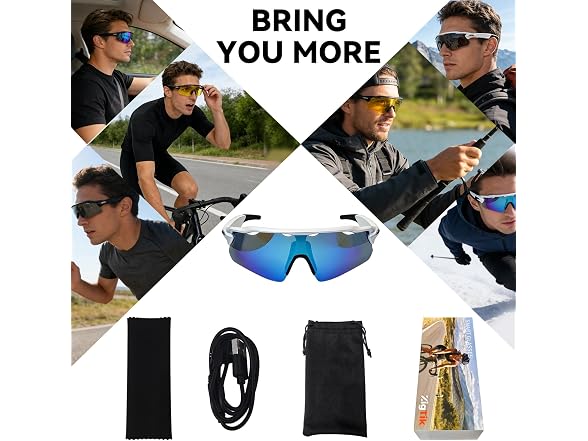 Zigtik Bluetooth Audio Sports Glasses