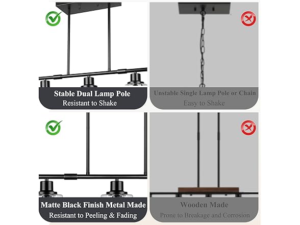 Dining Room Light Fixture Over Table, 5-Light Kitchen