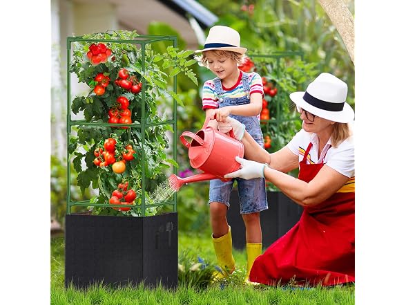WLLEYAY 3 Pack Square Tomato Cages
