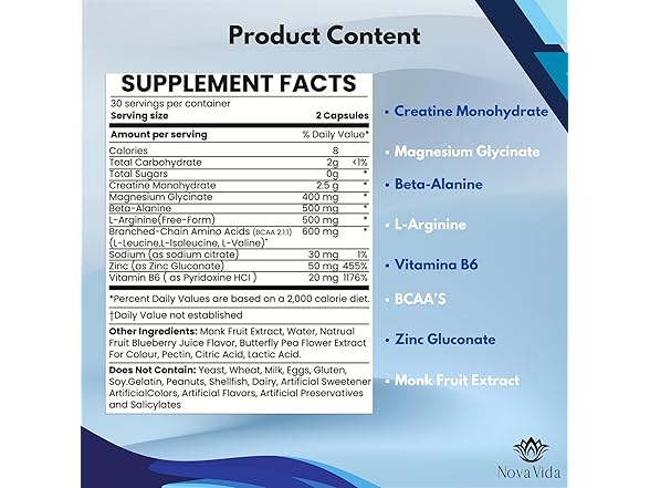 NovaVida Creatine Monohydrate Gummies