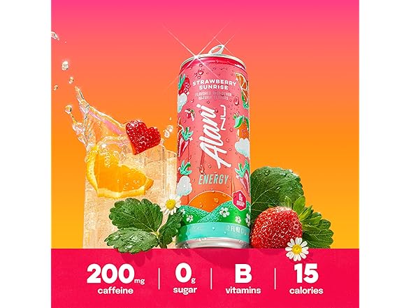 12PK Alani Nu STRAWBERRY SUNRISE Sugar Free