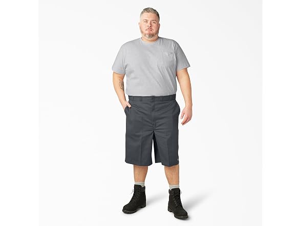 Dickies Men (42) Loose Work Shorts Charcoal