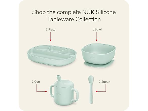 NUK Silicone Baby Spoons, Pack of 3