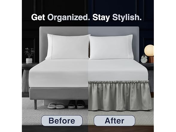 Casual Living Ruffled Wrap-Around Bed Skirt