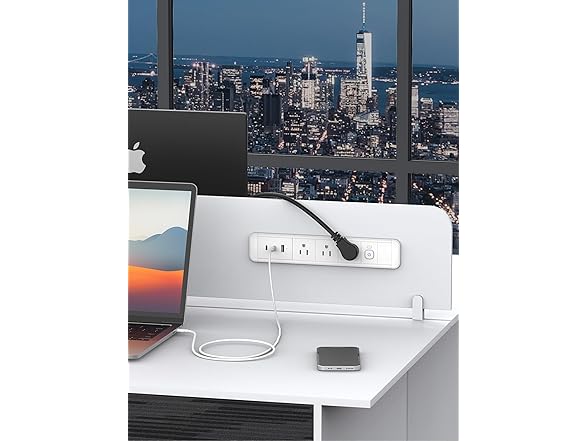 Recessed Power Strip USB C 65W Fast Charging Station