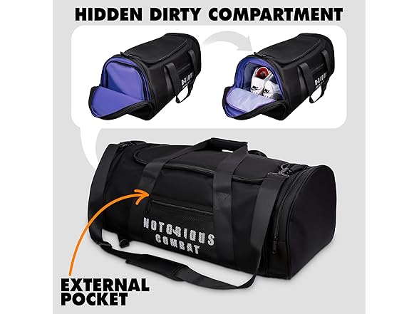 Notorious BJJ Jiu Jitsu Duffel Black/Blue