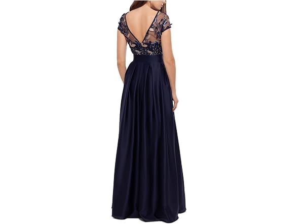 Xscape Women (10) Embroidered Cap Sleeve Skirt