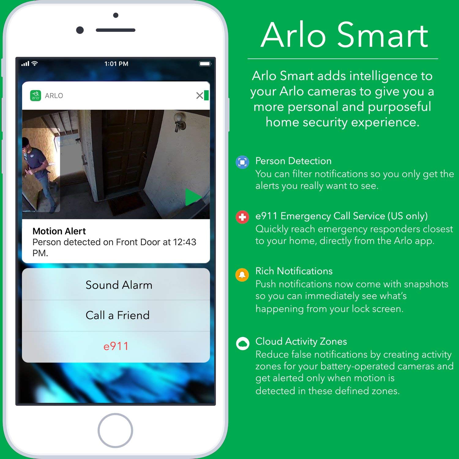 Arlo Q Wired 1080p HD Wi-Fi Security Camera (Open Box) - Gallery 14