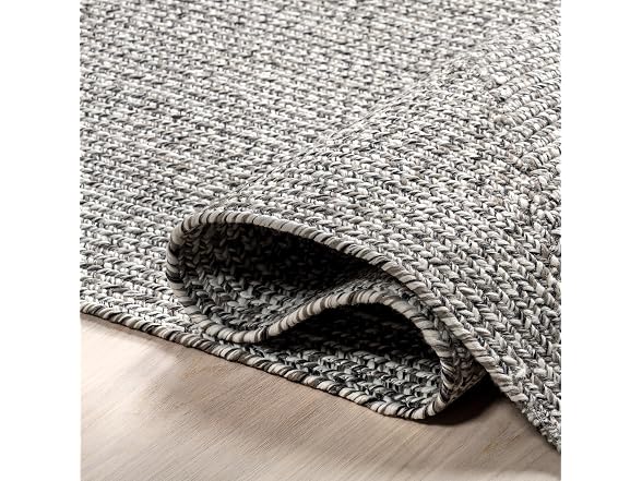 nuLOOM 2x18 Braided Rug Salt and Pepper