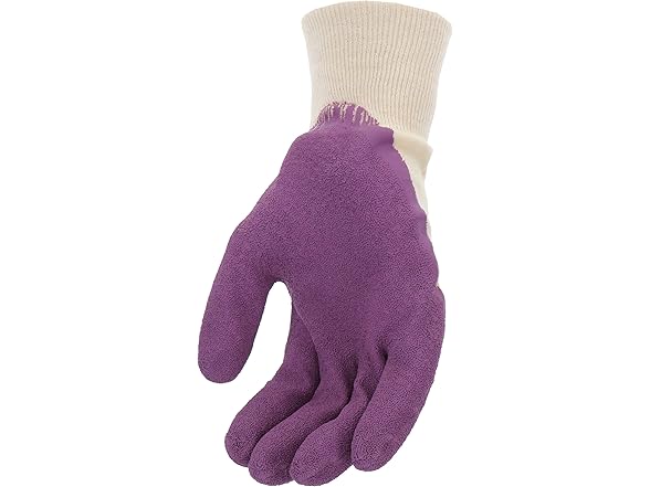 MUD 020DP Latex Grip Garden Gloves, Violet