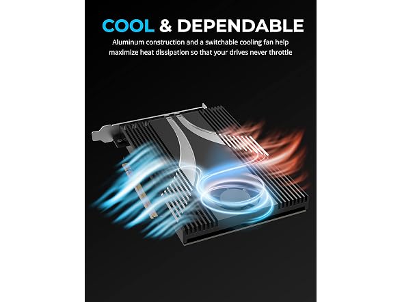 SABRENT 4-Drive M.2 NVMe to PCIe 4.0 x16 Adapter Card